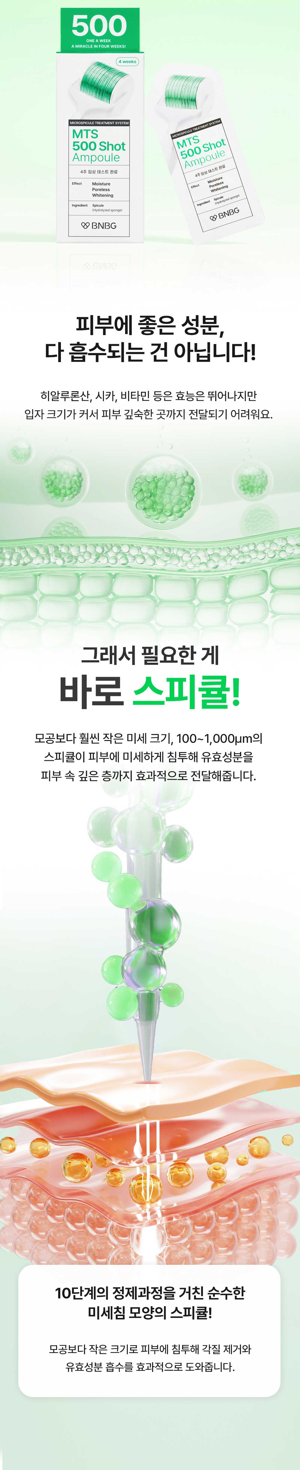 비앤비지 엠티에스 모공케어 트러블케어 앰플 500시카샷 상세 이미지 3