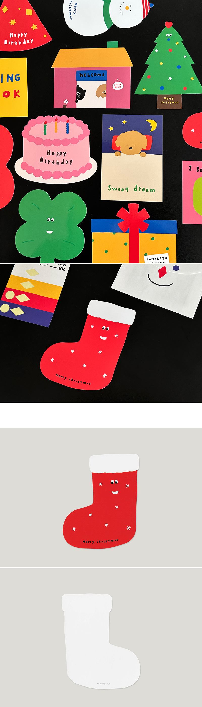 THOMPSON CARD - SANTA SOCKS 상세 이미지 1