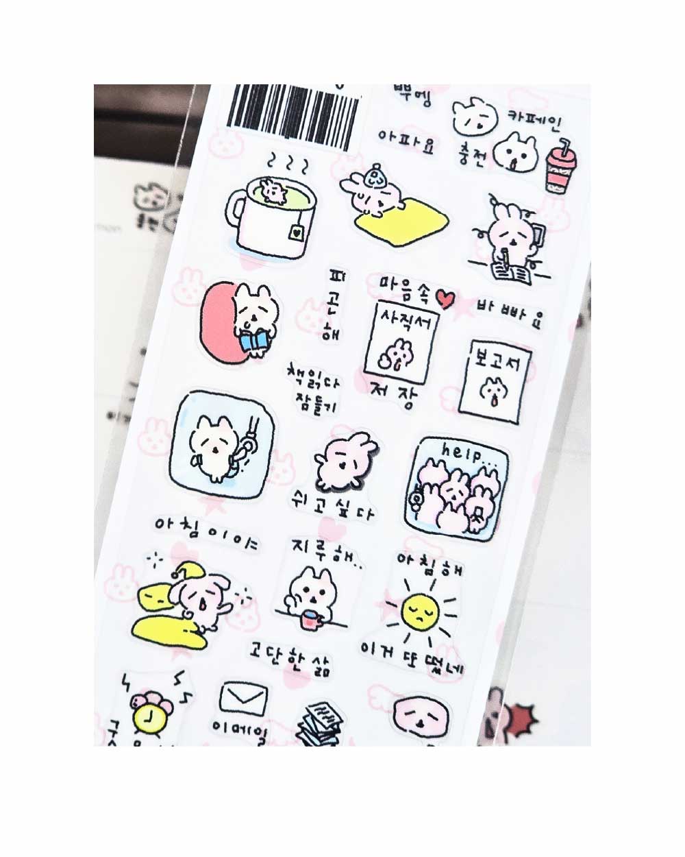 워킹 투명스티커 상세 이미지 3