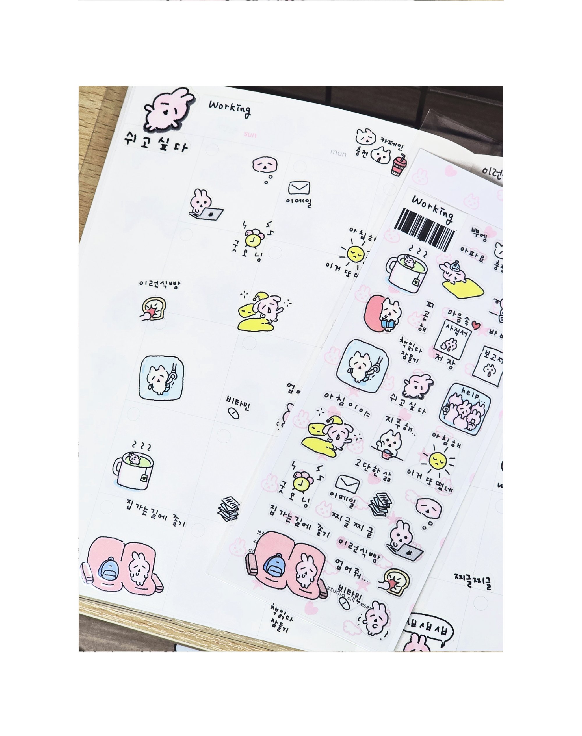 워킹 투명스티커 상세 이미지 4
