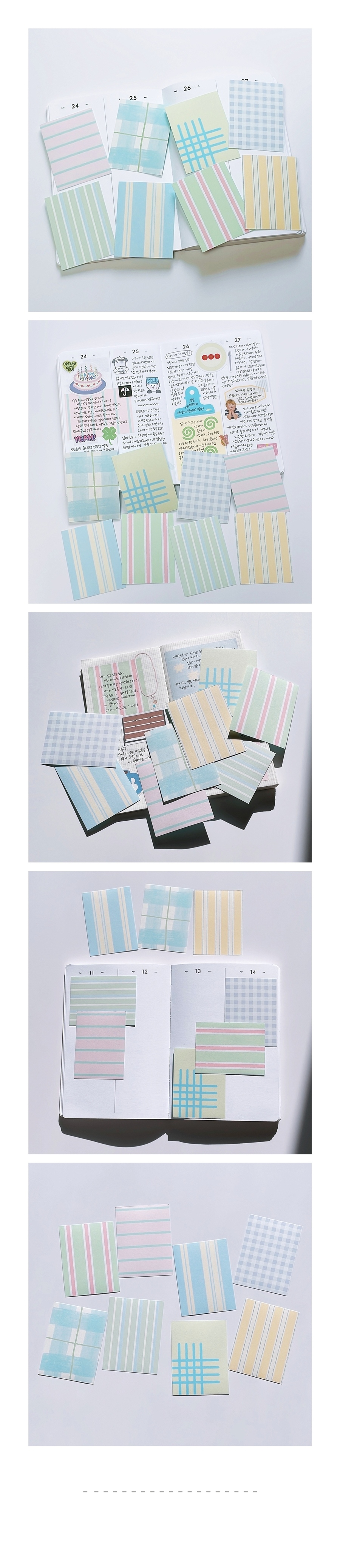 [비바클라라] 배경/메모 모조지스티커 라인시리즈 16pcs 상세 이미지 2