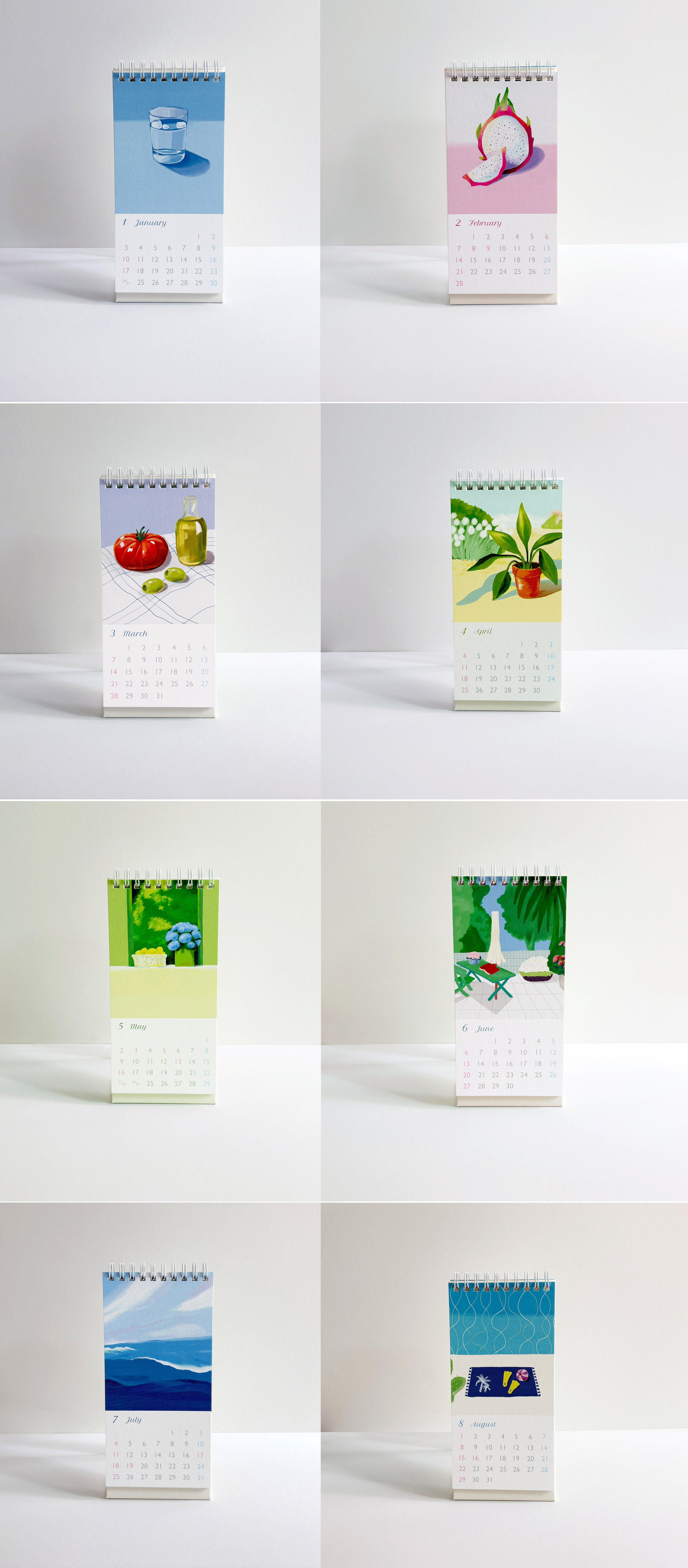 A Summer Collected : 2027 Mini Calendar 상세 이미지 3