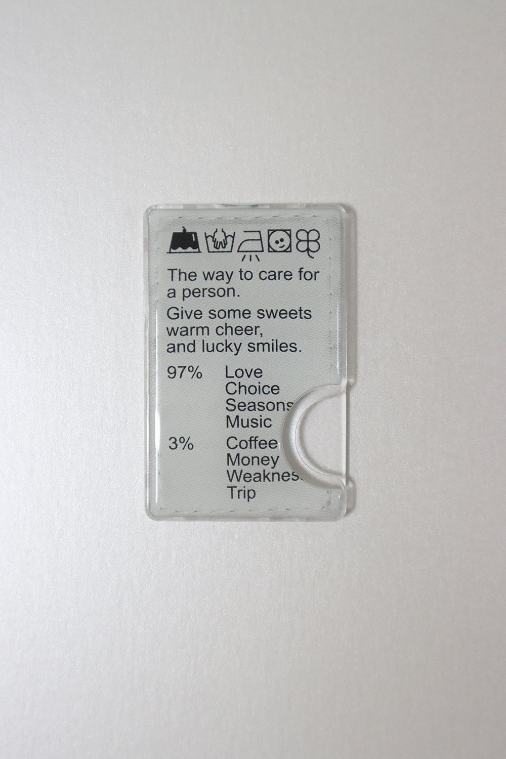 Human care label card pocket (epoxy) 상세 이미지 3