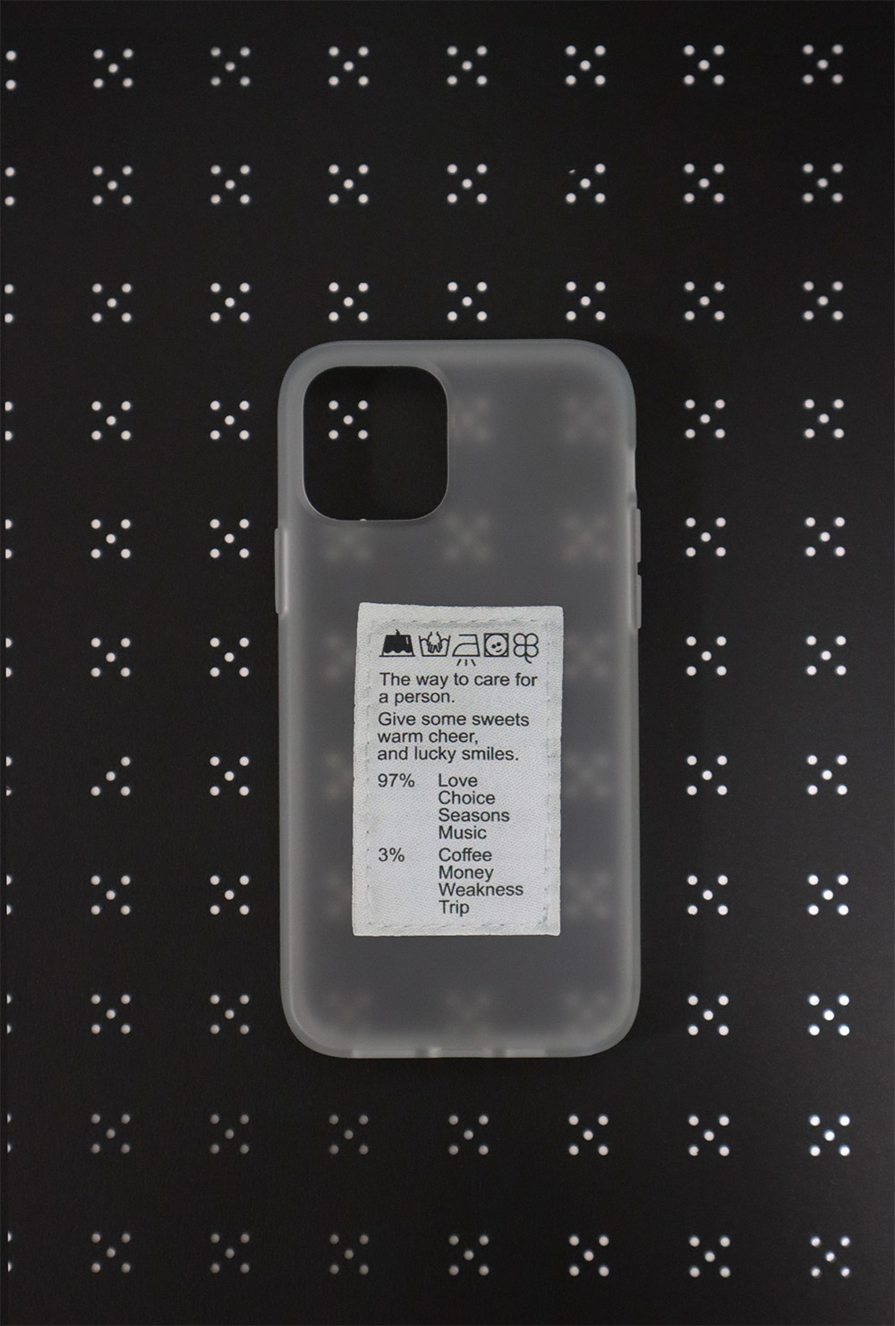 Human care label Case (반투명) 상세 이미지 3