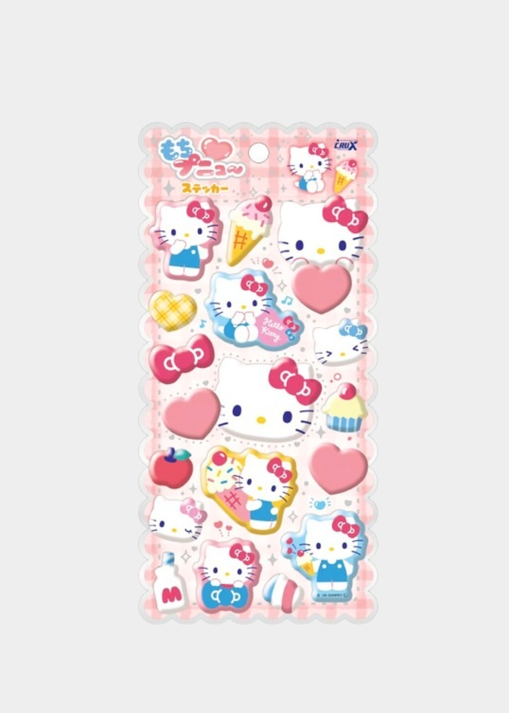 [산리오] Sanrio 헬로키티 모치푸뉴 입체 폼폼 스티커 상세 이미지 2