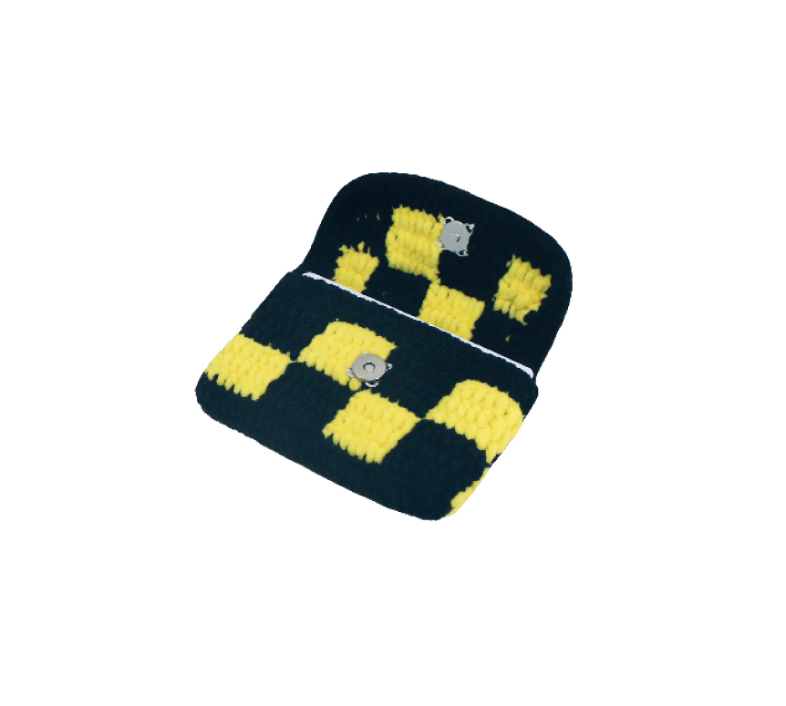 체크메이트 체커보드 카드지갑 (BLACK YELLOW) 상세 이미지 4