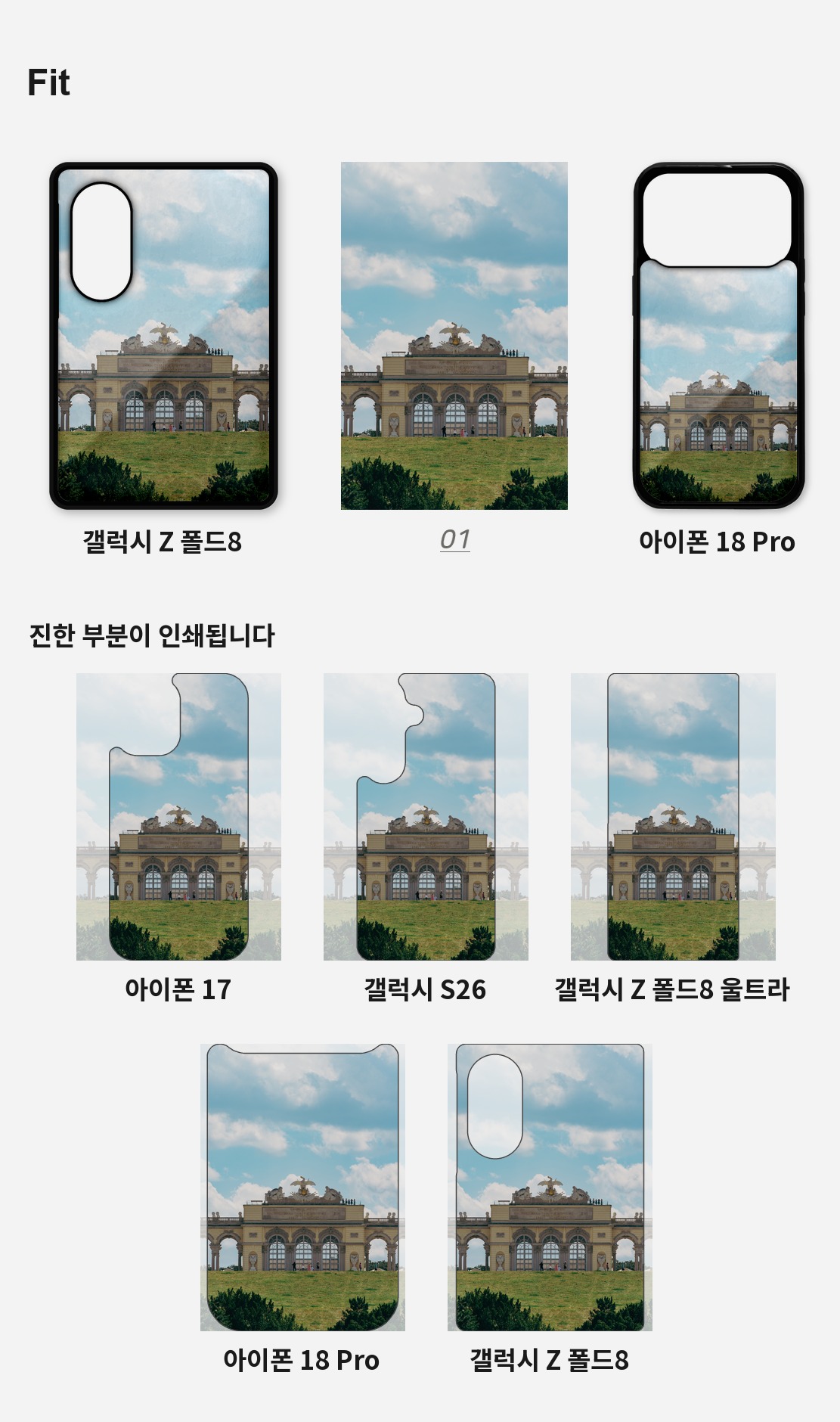 직접 찍은 오스트리아 비엔나 쇤브룬의 오후 아이폰케이스 6종 상세 이미지 4