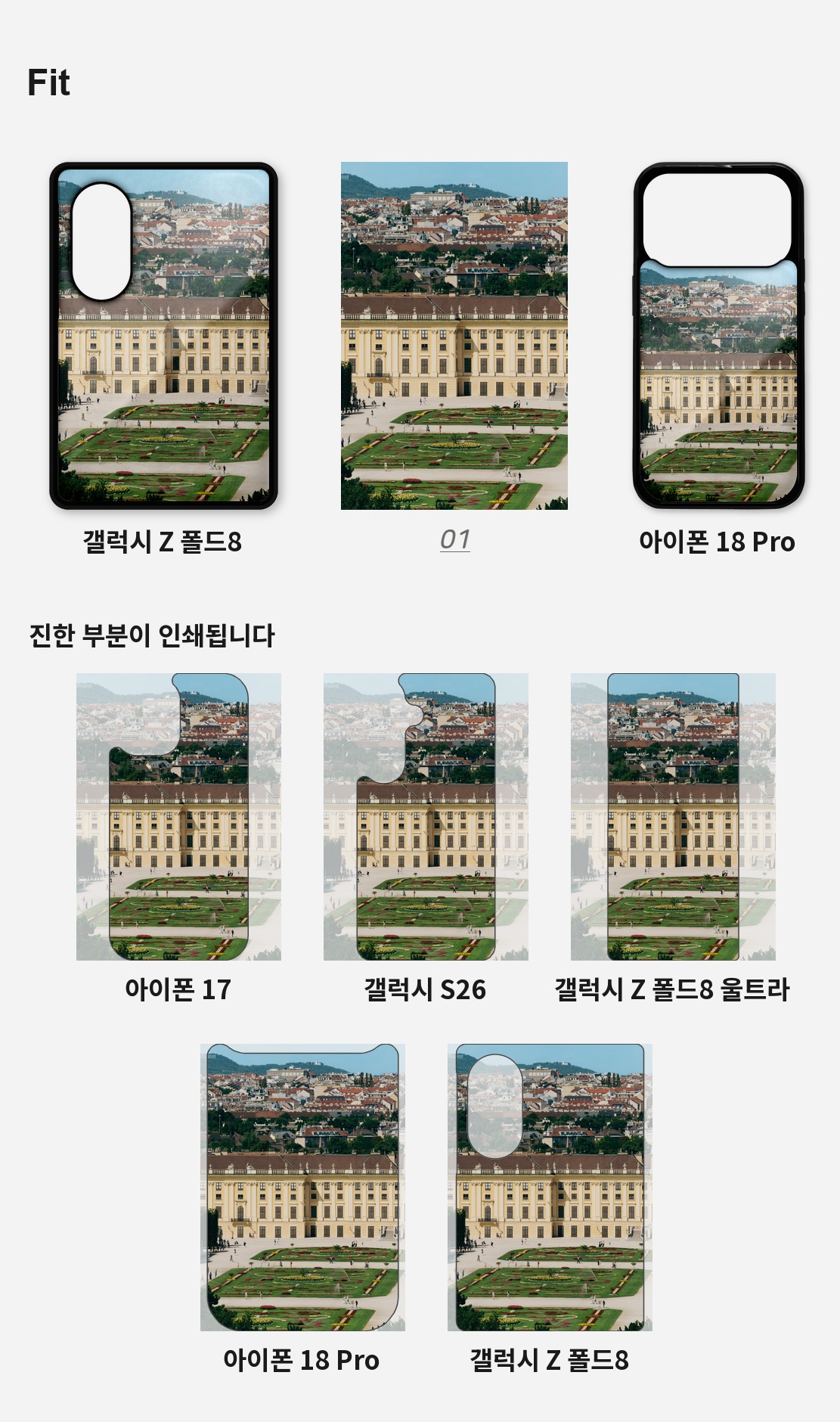 직접 찍은 오스트리아 비엔나 쇤브룬 궁전 아이폰케이스 6종 상세 이미지 4