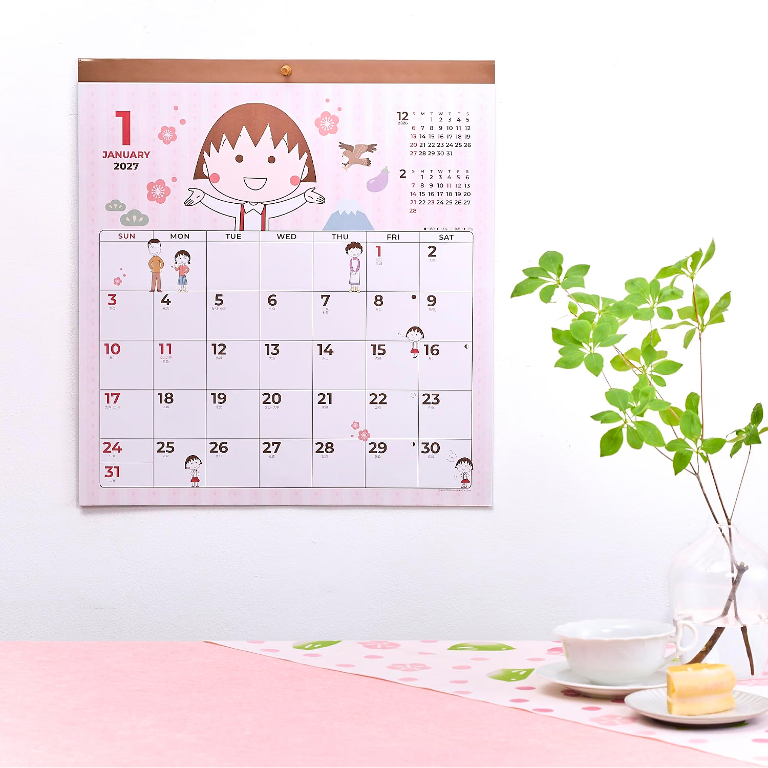 2027 치비마루코짱 벽걸이 캘린더 달력 상세 이미지 5