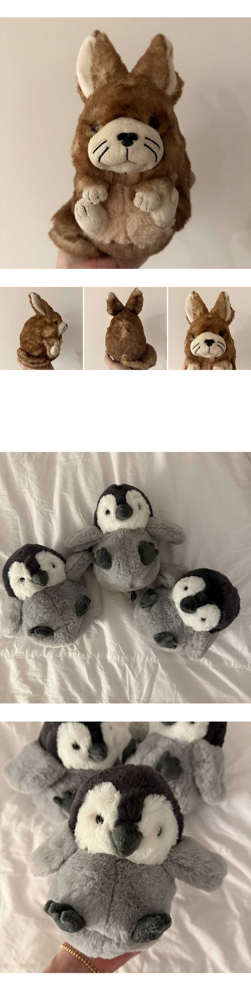 [선레몬] 코로코로 비스카차 펭귄 부엉이 귀여운 동물 애착 인형 상세 이미지 3