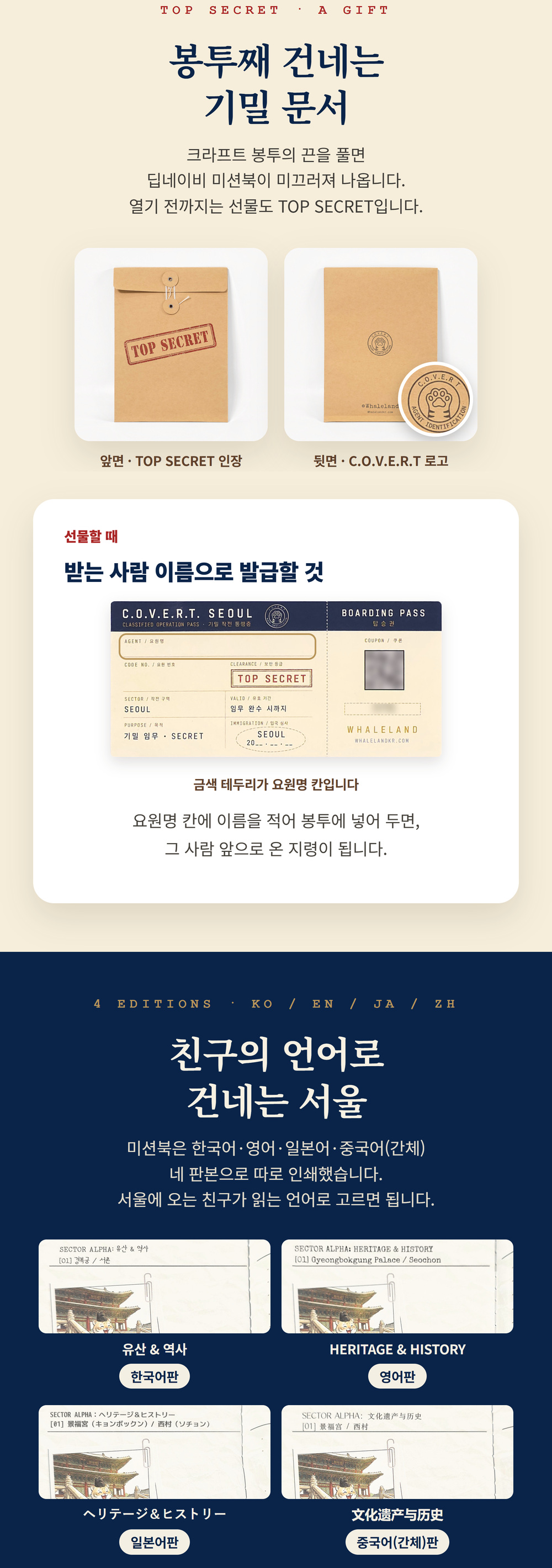 C.O.V.E.R.T 스파이 투어 다이어리 상세 이미지 4
