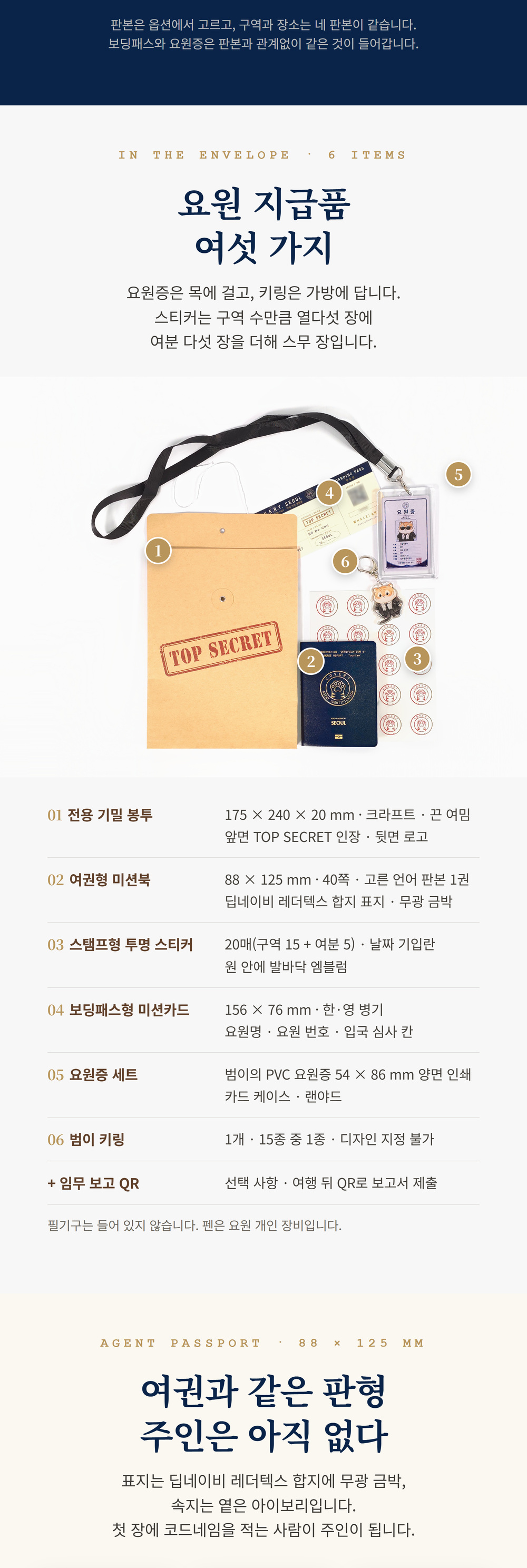 C.O.V.E.R.T 스파이 투어 다이어리 상세 이미지 5