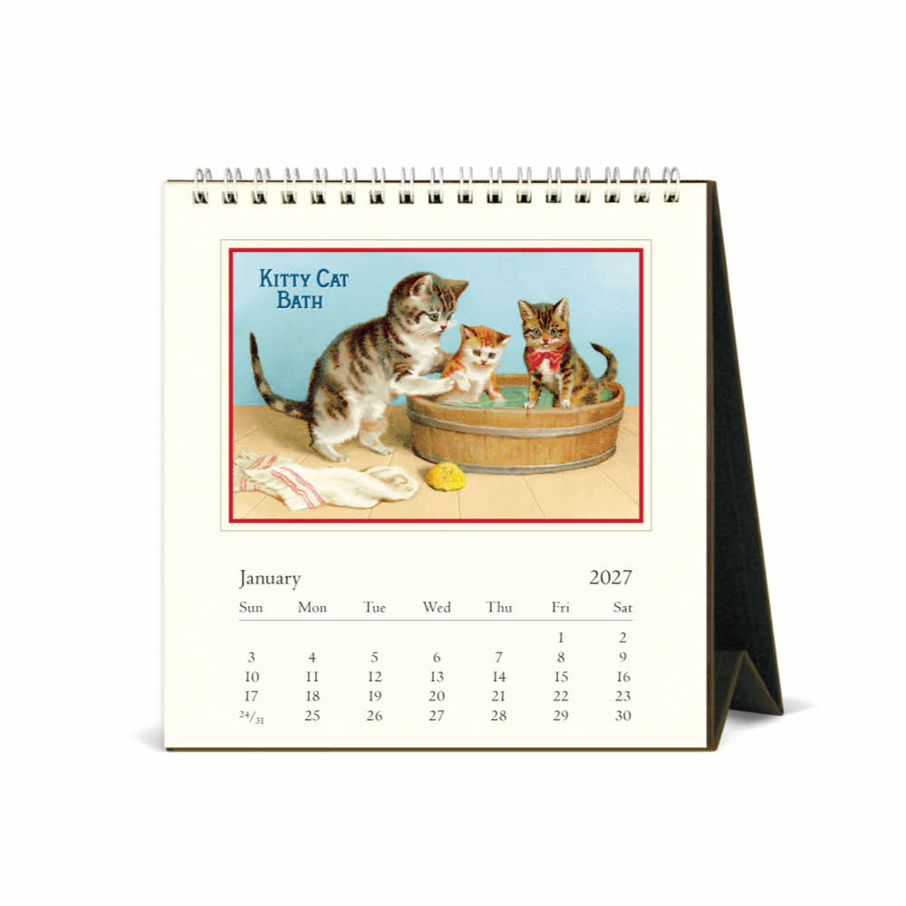 2027데스크캘린더 Vintage Cats 상세 이미지 4