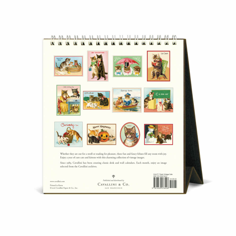 2027데스크캘린더 Vintage Cats 상세 이미지 5
