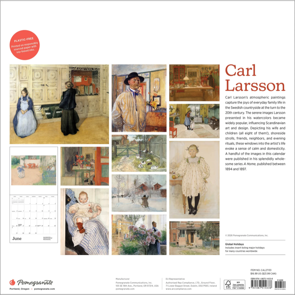 2027년 캘린더 Carl Larsson 상세 이미지 4