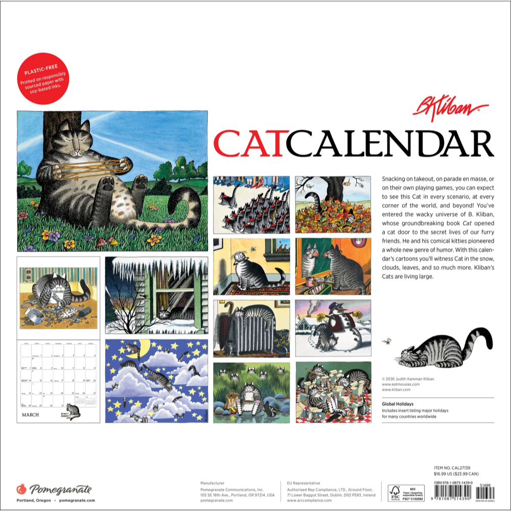 2027년 캘린더 B. Kliban: CatCalendar 상세 이미지 3