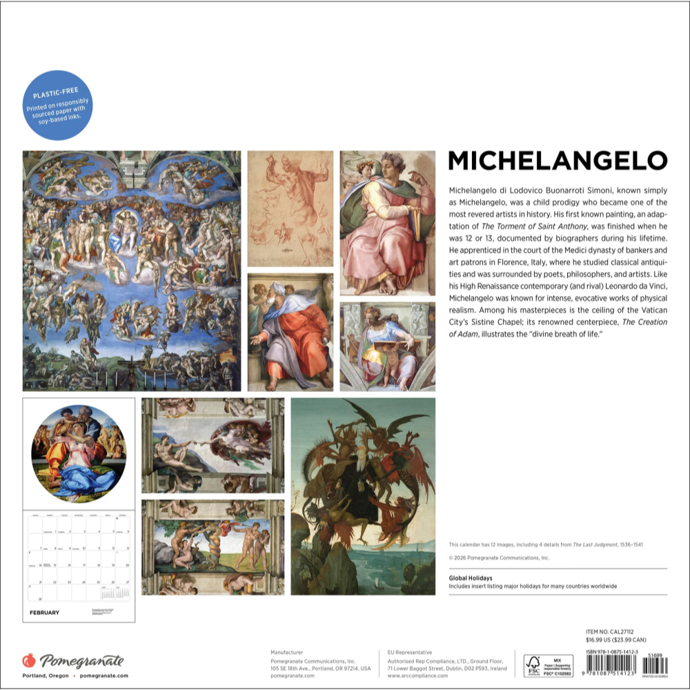 2027년 캘린더 Michelangelo 상세 이미지 3
