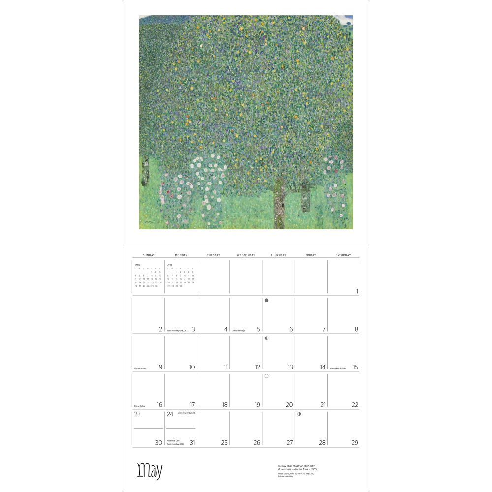 2027년 캘린더 Gustav Klimt 상세 이미지 4