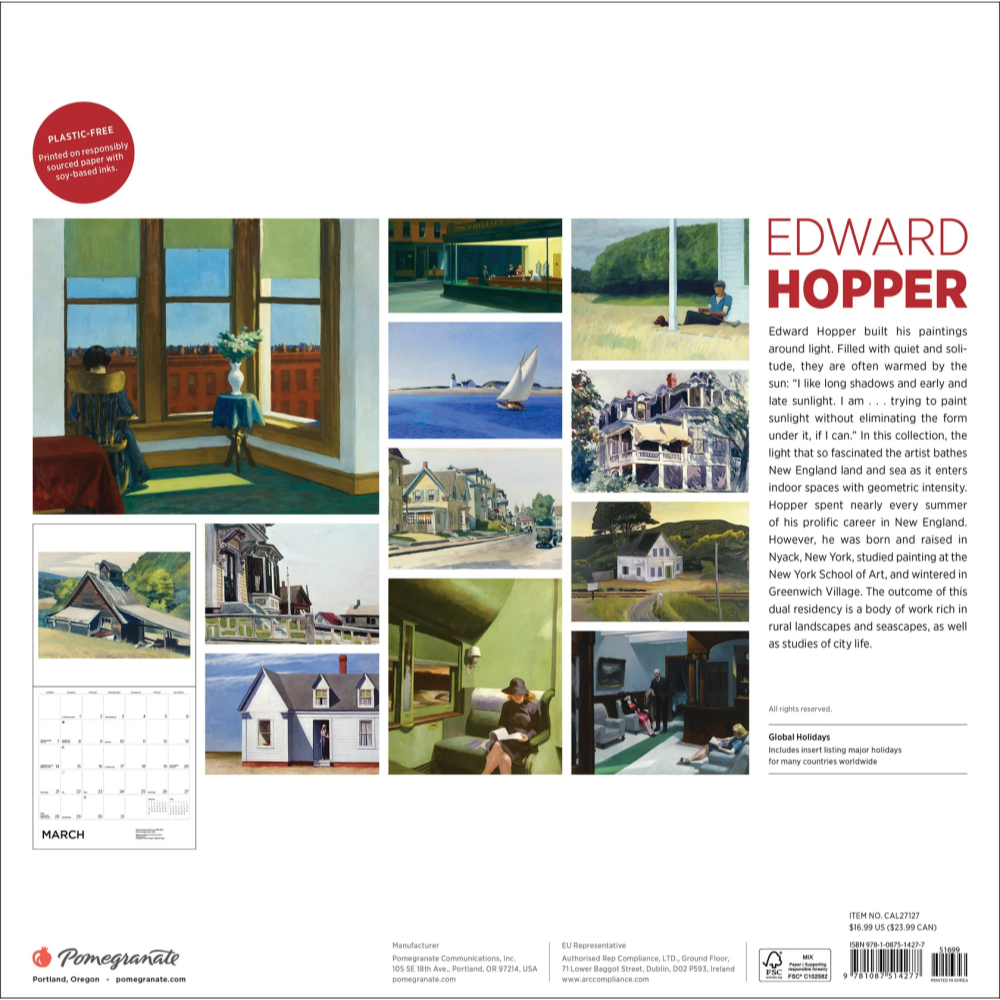 2027년 캘린더 Edward Hopper 상세 이미지 3