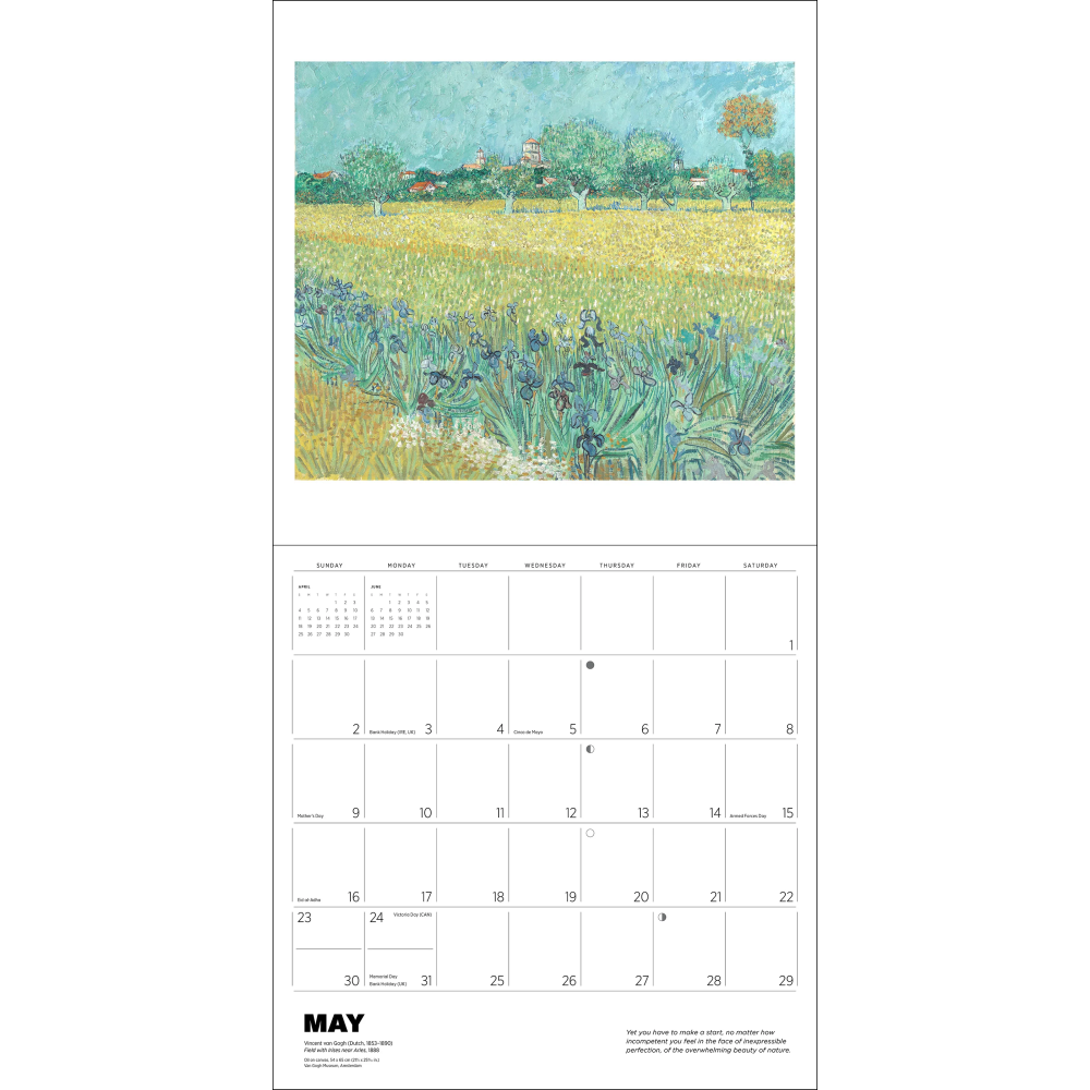 2027년 캘린더 Vincent van Gogh 상세 이미지 4