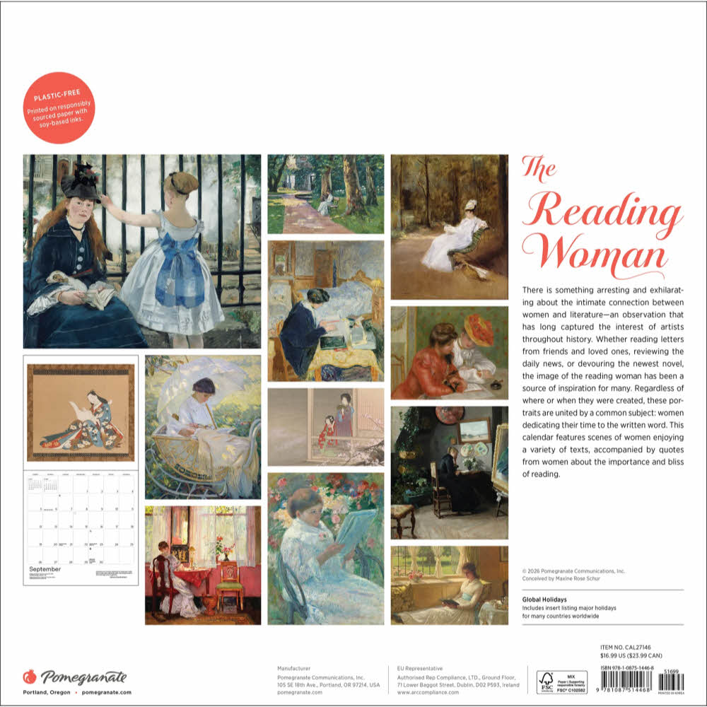 2027년 캘린더 The Reading Woman 상세 이미지 3