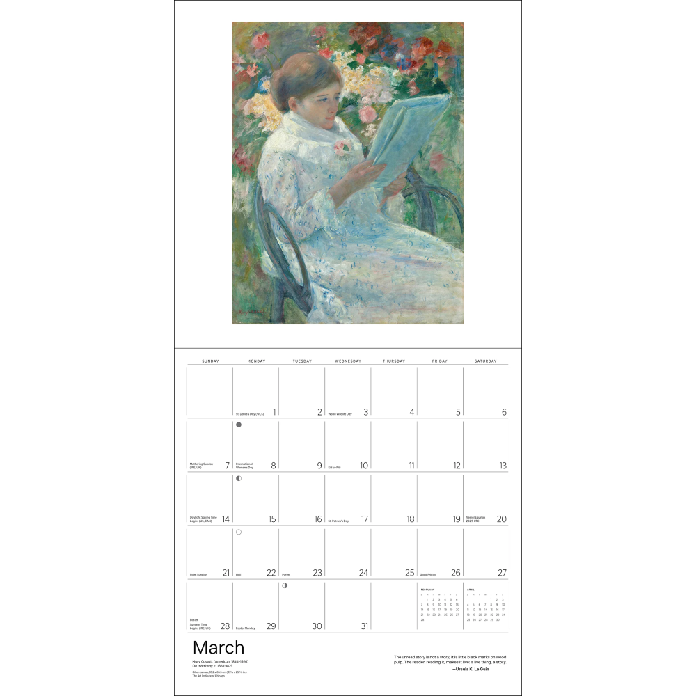 2027년 캘린더 The Reading Woman 상세 이미지 4