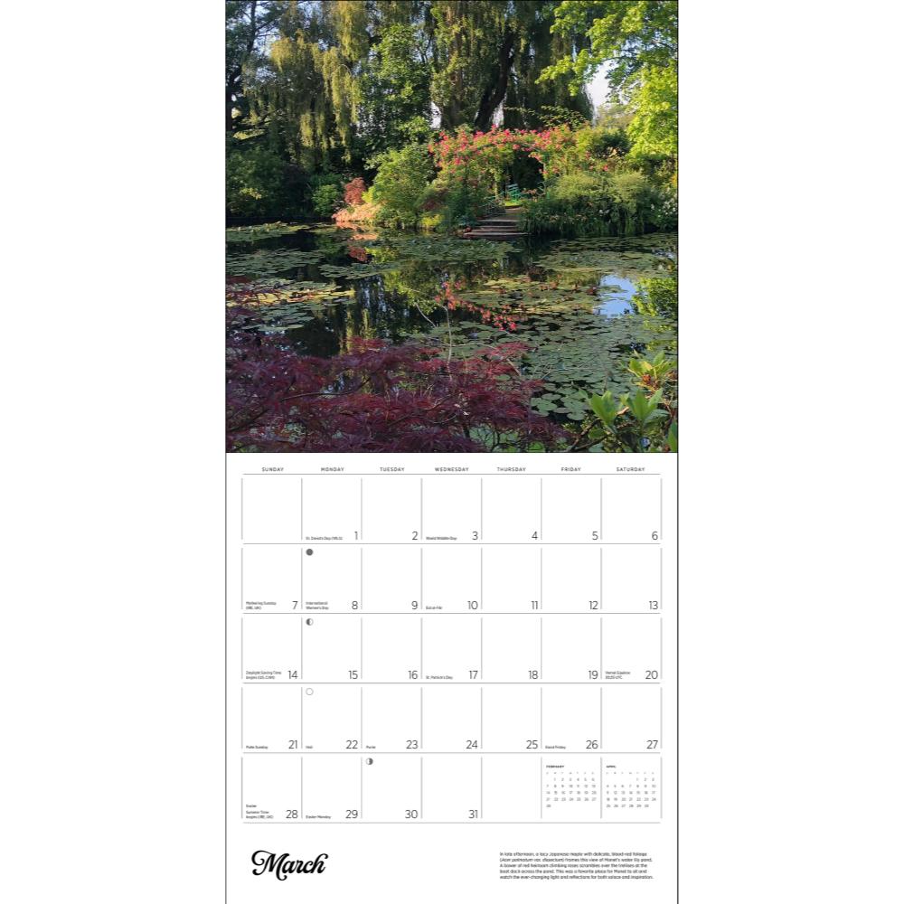 2027년 캘린더 Monet's Passion: The Gardens at Giverny 상세 이미지 4