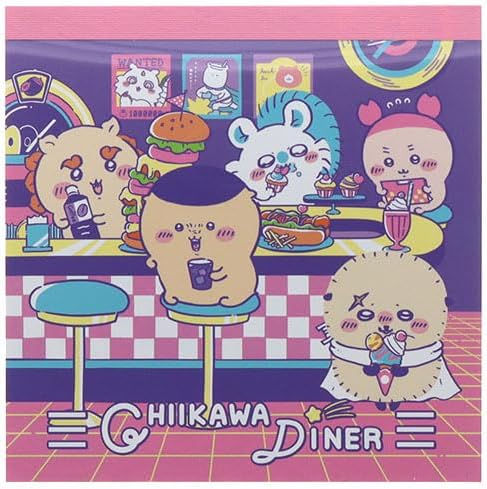 일본 치이카와 스테이셔너리 스퀘어 디너 떡메모지 메모패드 상세 이미지 1