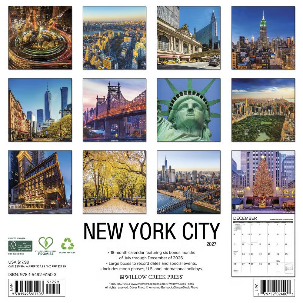2027년 캘린더 NewYork 상세 이미지 5