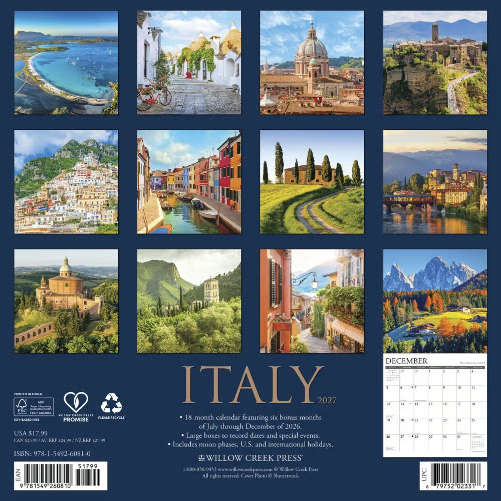 2027년 캘린더 Italy 상세 이미지 5
