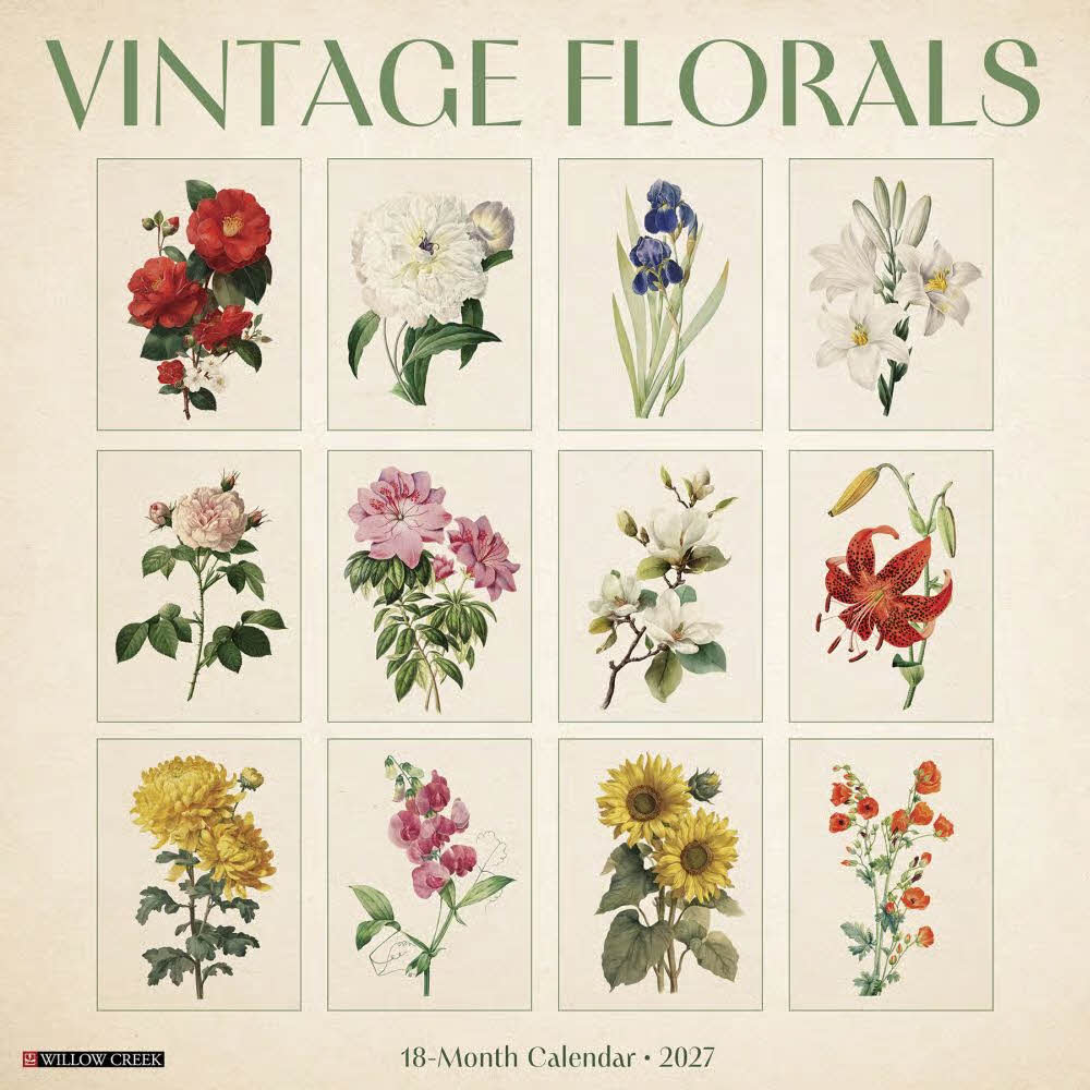 2027년 캘린더 Vintage Florals 상세 이미지 2