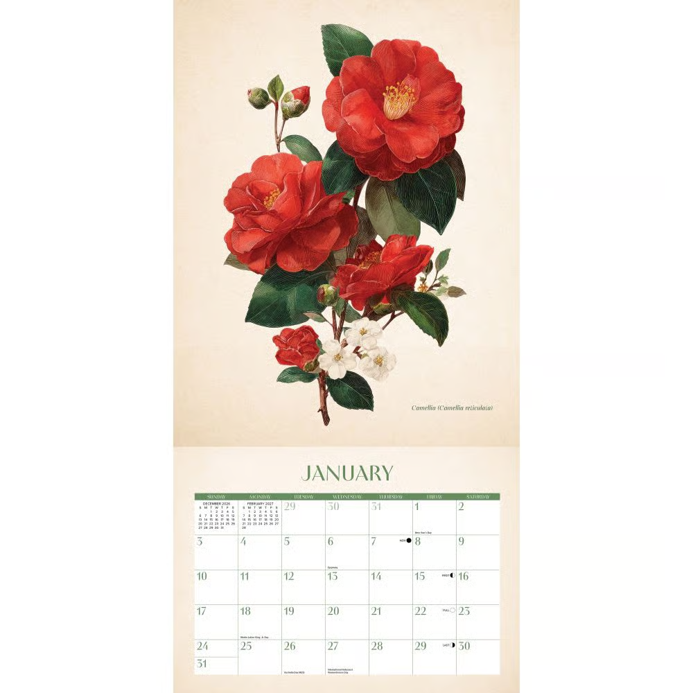 2027년 캘린더 Vintage Florals 상세 이미지 4
