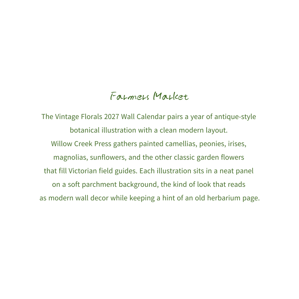 2027년 캘린더 The Famer's Market 상세 이미지 3