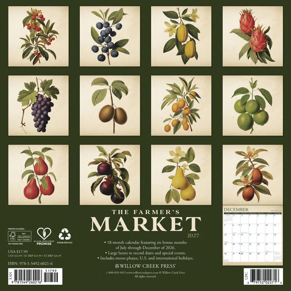 2027년 캘린더 The Famer's Market 상세 이미지 5