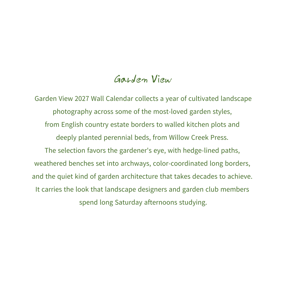 2027년 캘린더 Garden View 상세 이미지 3