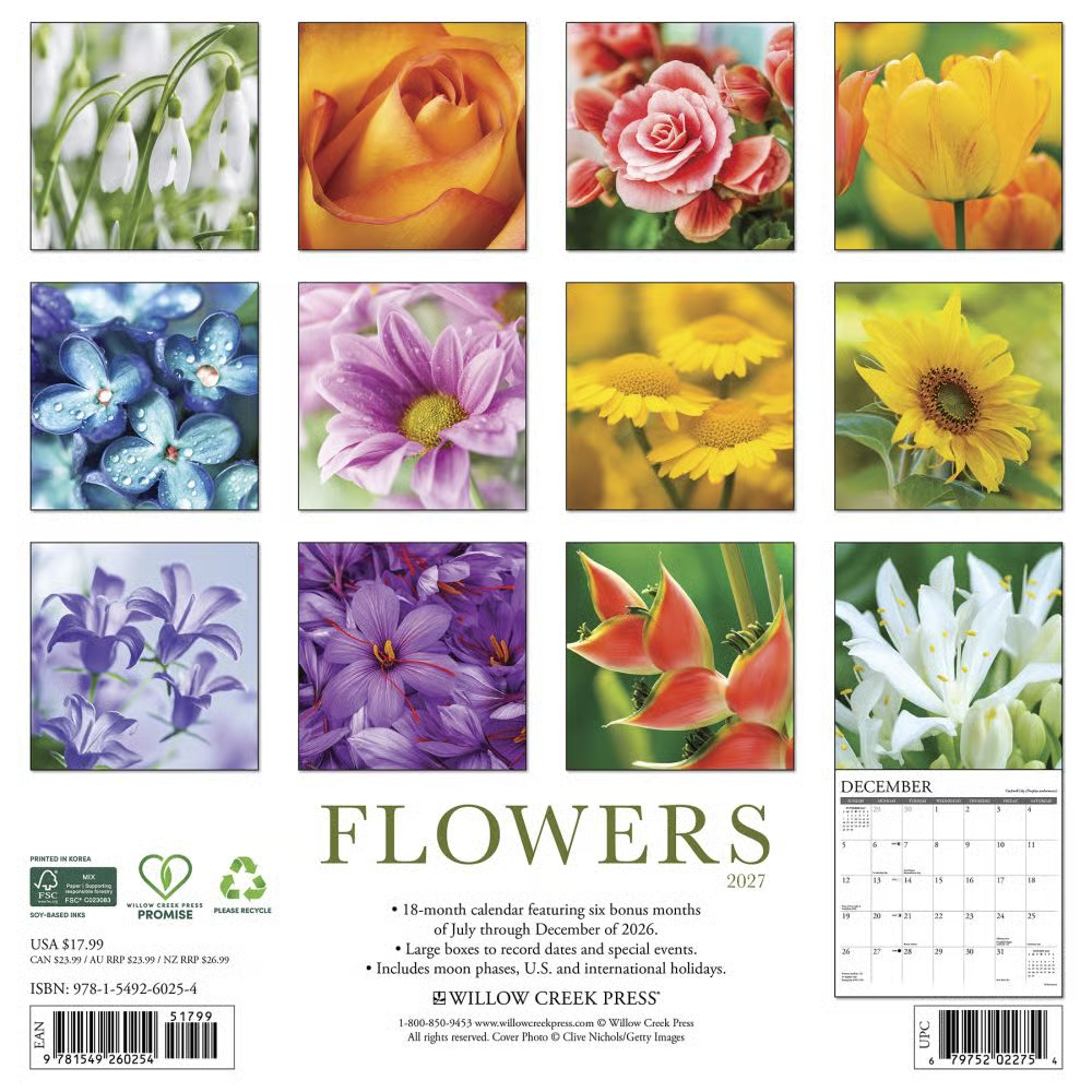2027년 캘린더 Flowers 상세 이미지 5