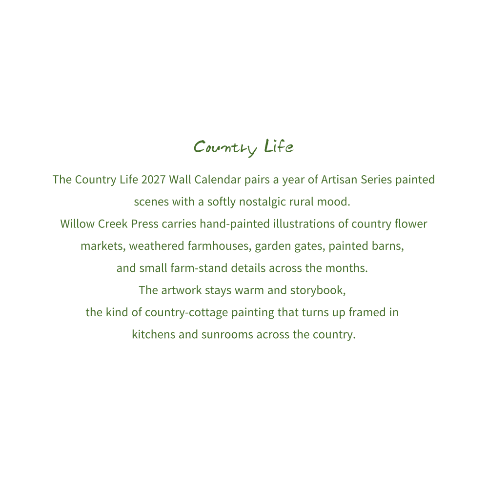 2027년 캘린더 Country Life - Artisan Series 상세 이미지 3