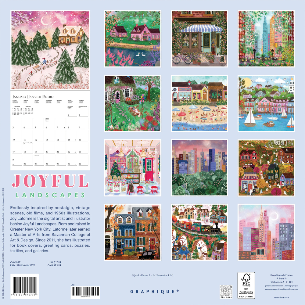 2027년 캘린더 Joyful Landscapes 상세 이미지 4