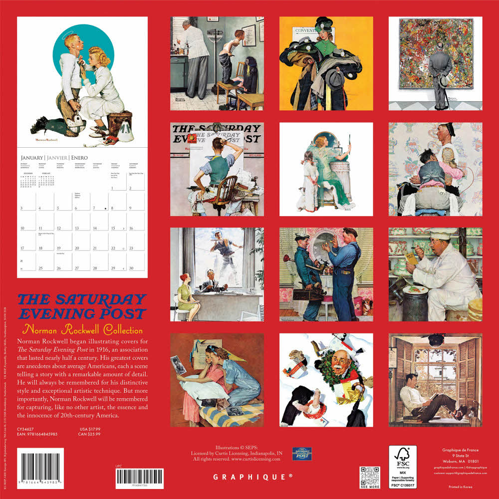 2027년 캘린더 Saturday Evening Post 상세 이미지 3