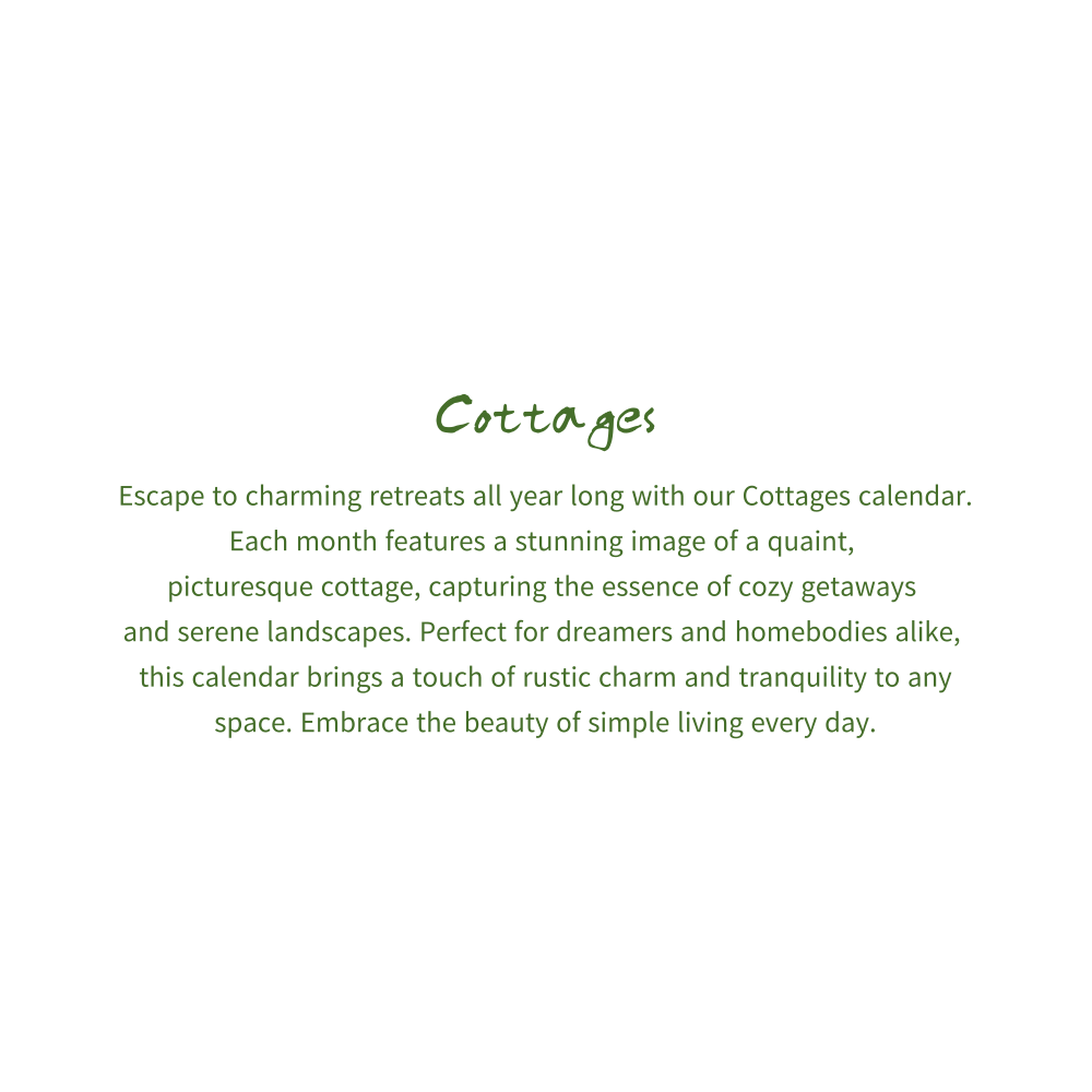2027년 캘린더 Cottages 상세 이미지 3