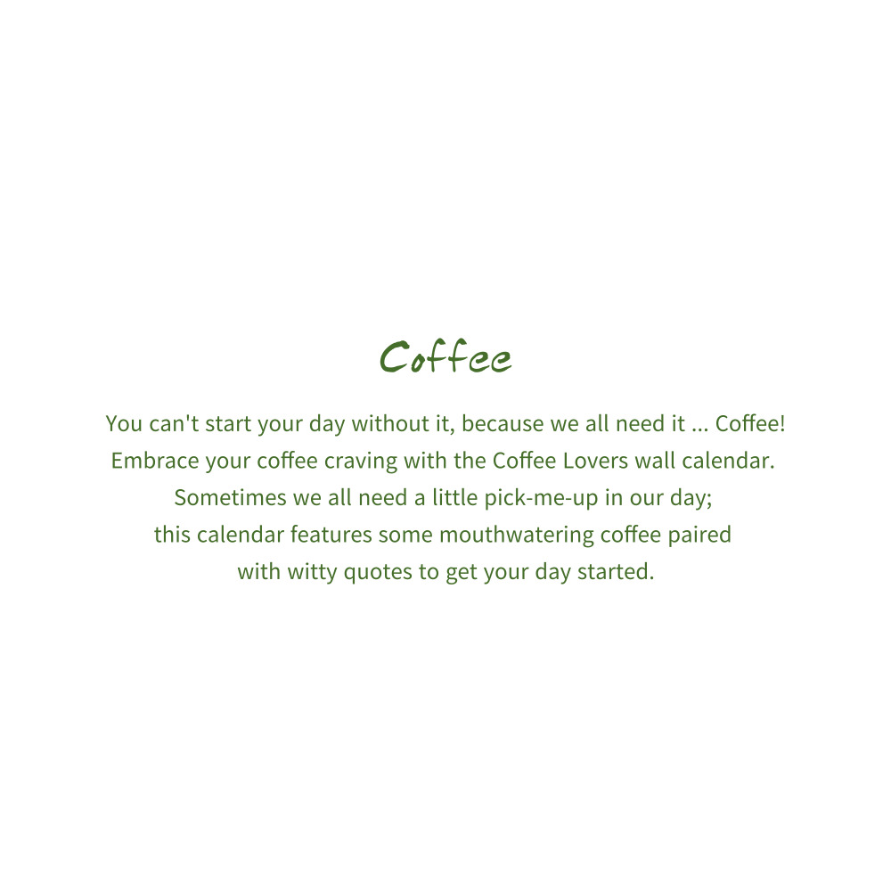 2027년 캘린더 Coffee 상세 이미지 3
