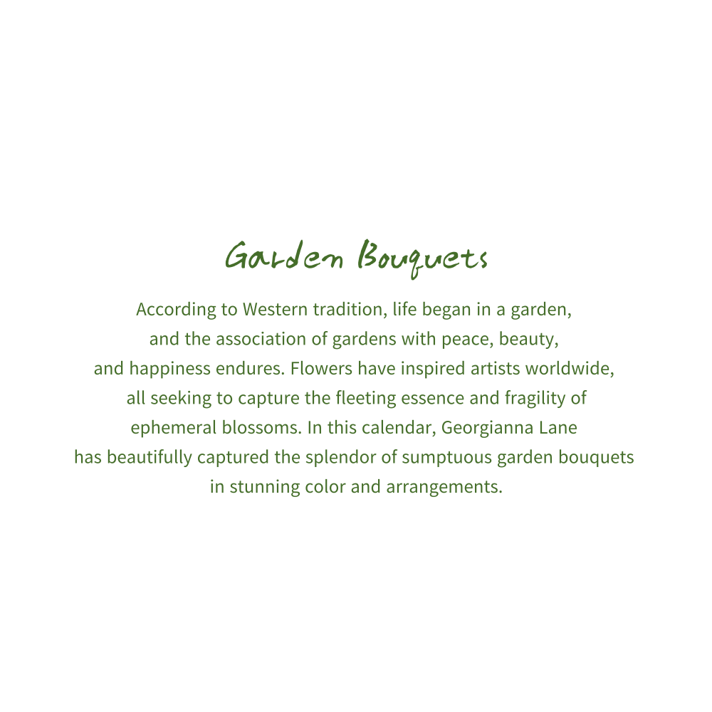 2027년 캘린더 Garden Bouquets 상세 이미지 3
