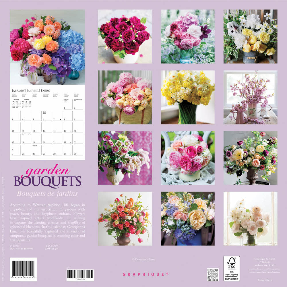 2027년 캘린더 Garden Bouquets 상세 이미지 4