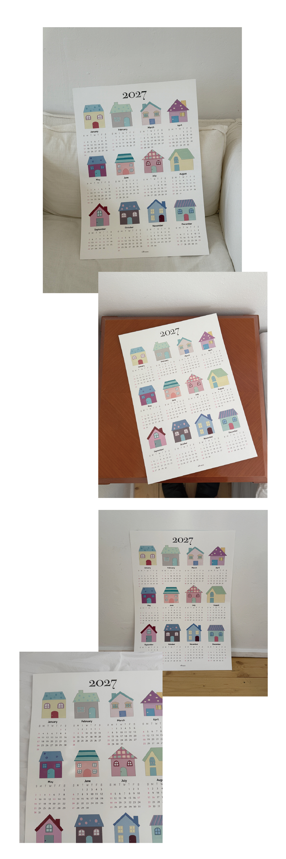 위시룸 2027년 벽 달력 연력 포스터 (my wish house) 상세 이미지 2