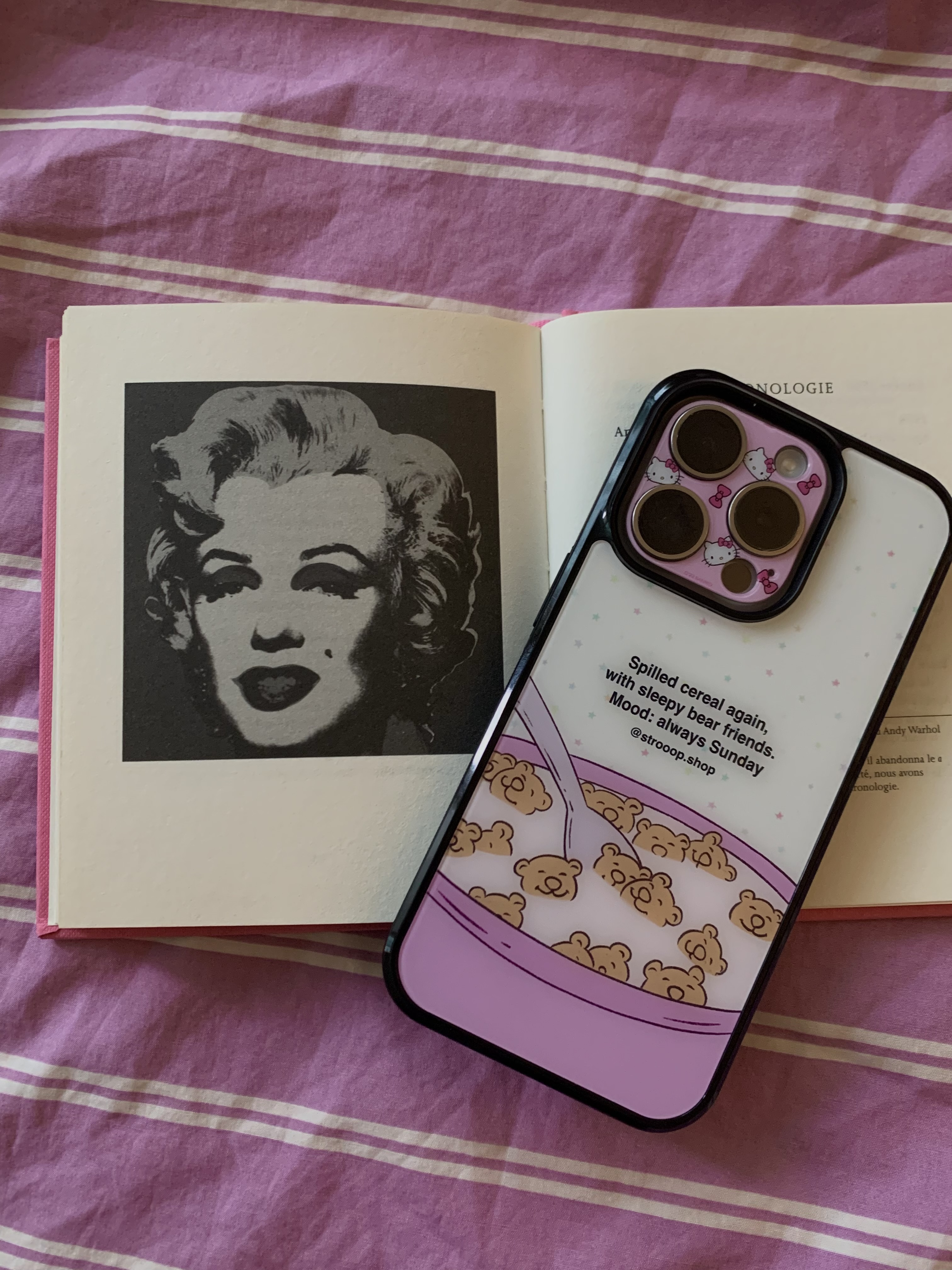 Sleepy Bear Cereal Case ? Pink 상세 이미지 1
