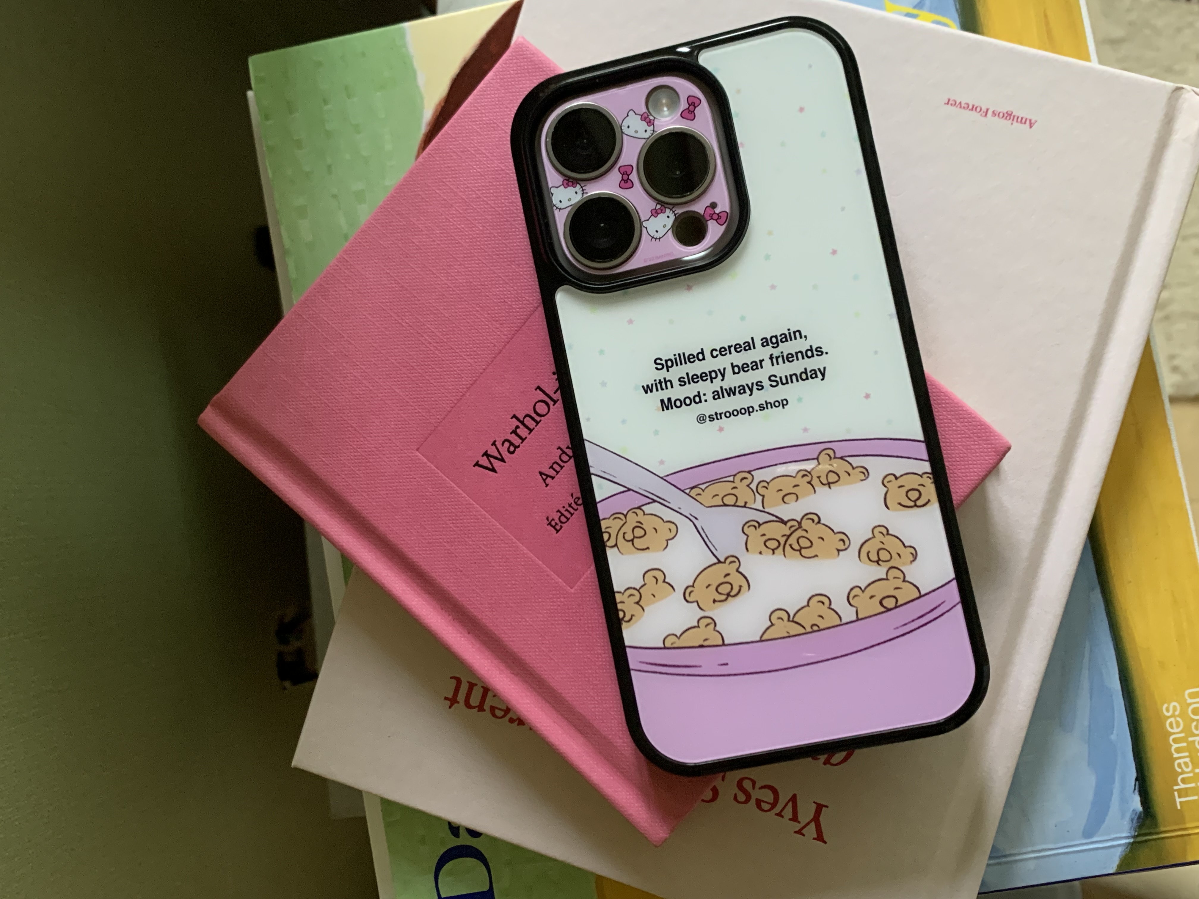 Sleepy Bear Cereal Case ? Pink 상세 이미지 2