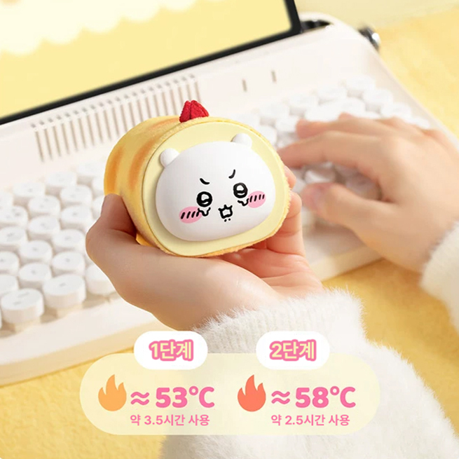 치이카와 하치와레 USB충전식 롤케익 휴대용 손난로 먼작귀 상세 이미지 4