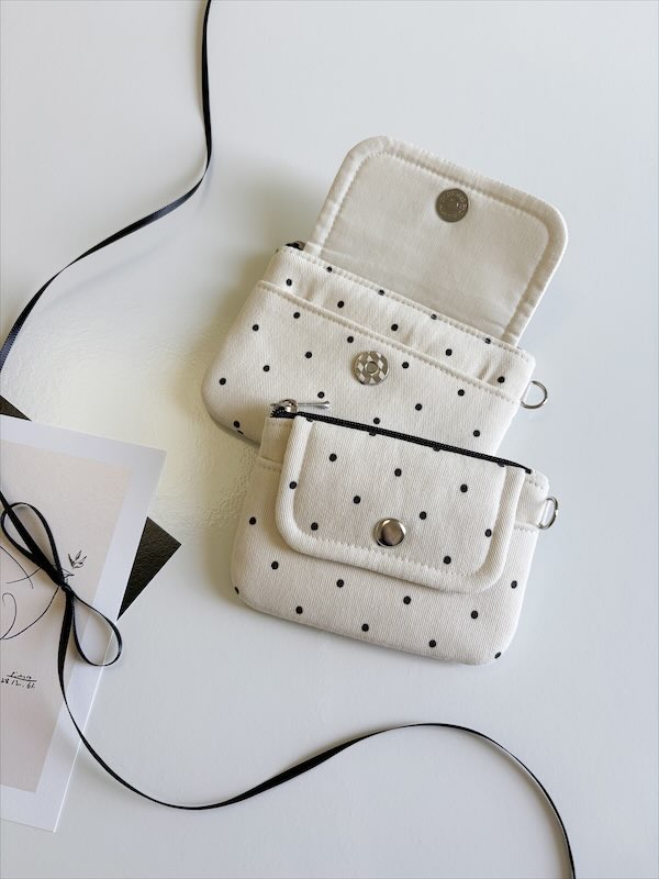 [handmade]크림 도트 카드지갑 Cream dot card wallet 상세 이미지 3
