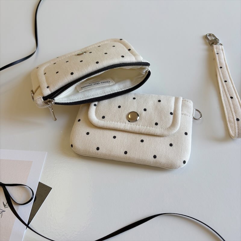 [handmade]크림 도트 카드지갑 Cream dot card wallet 상세 이미지 5