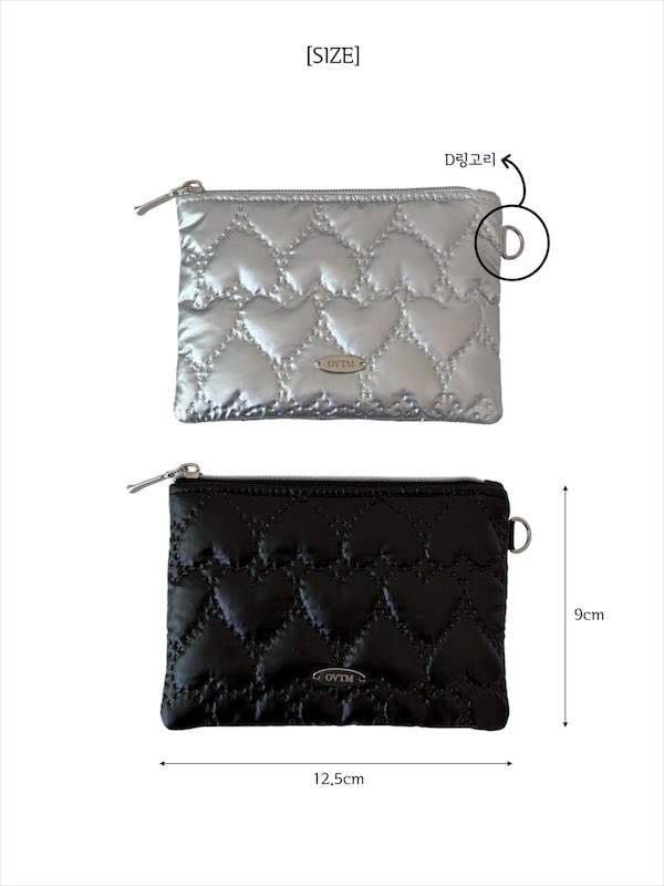 [handmade]하트 미니 파우치 카드지갑 heart mini pouch 상세 이미지 7